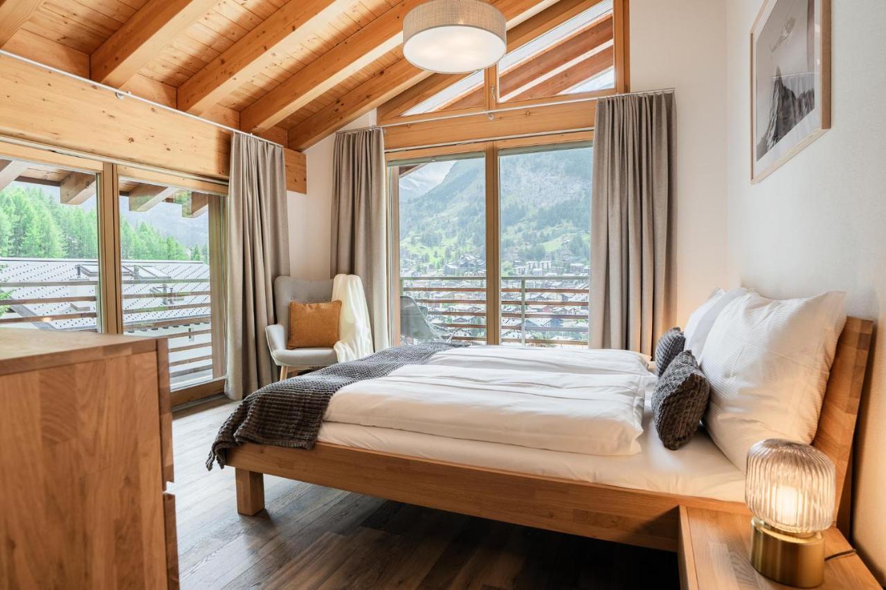 Fantastic Panoramic View Home In ツェルマット エクステリア 写真